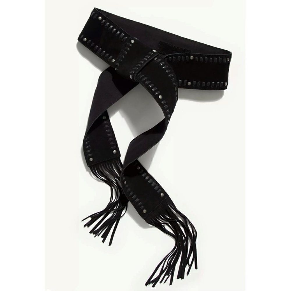 Free People  Blaire Fringe Wrap Belt
